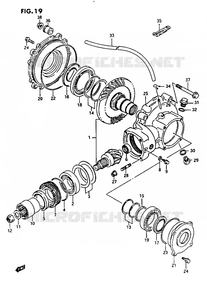 COUPLE CONIQUE Suzuki QUAD 230 OZARK 1987  LTF230H(E3)