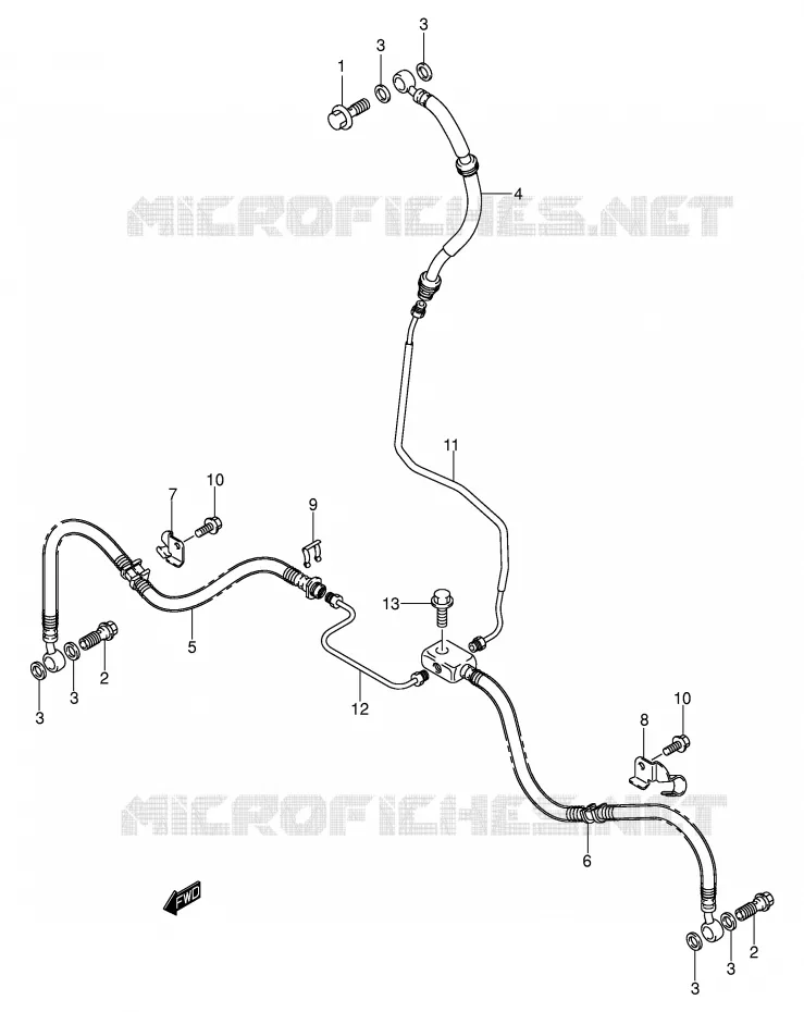 DURITE DE FREIN AVANT Suzuki QUAD 400 EIGER 2005  LT-F400K5(P3/P28)