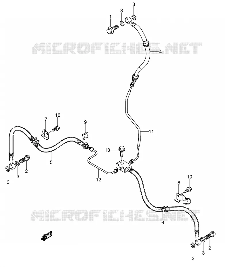 DURITE DE FREIN AVANT Suzuki QUAD 500 VINSON 2004  LT-F500FK4(P24)