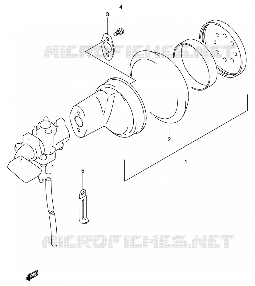 FILTRE A AIR Suzuki QUAD 50 MINIQUAD-SPORT 2002  LT-A50K2(P3/P28)