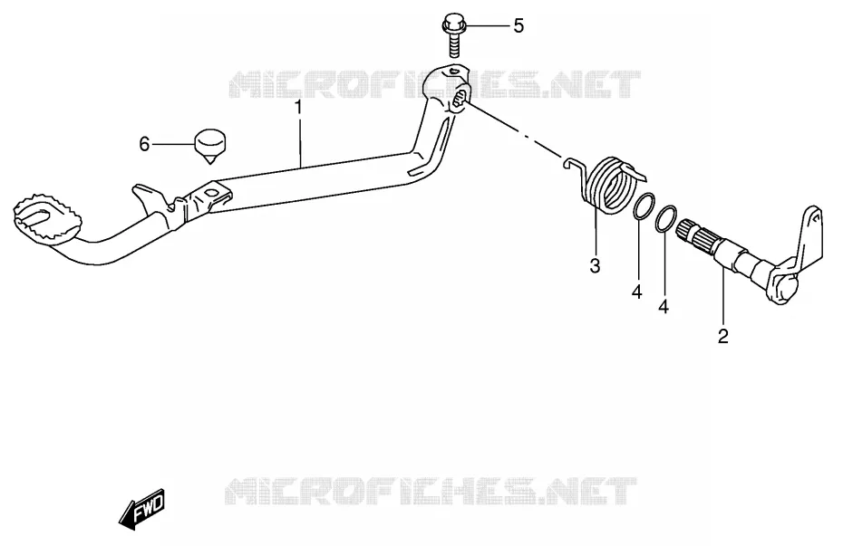 FREIN ARRIERE Suzuki QUAD 160 OZARK 2007  LT-F160K7(P24)