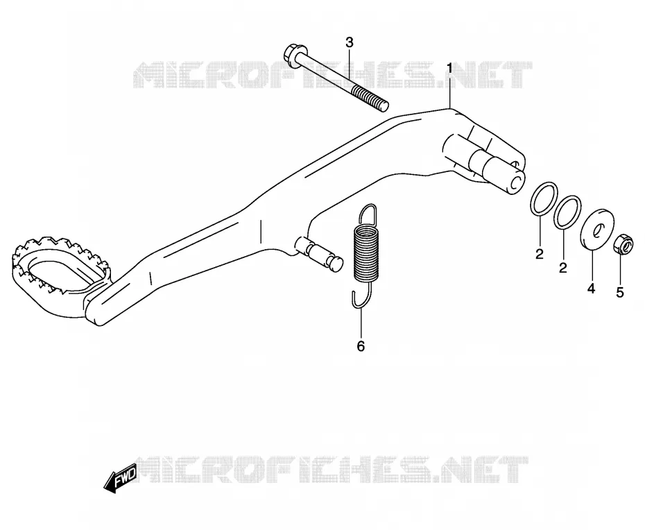 FREIN ARRIERE Suzuki QUAD 400 QUADSPORT 2007  LT-Z400K7(E3/E28)