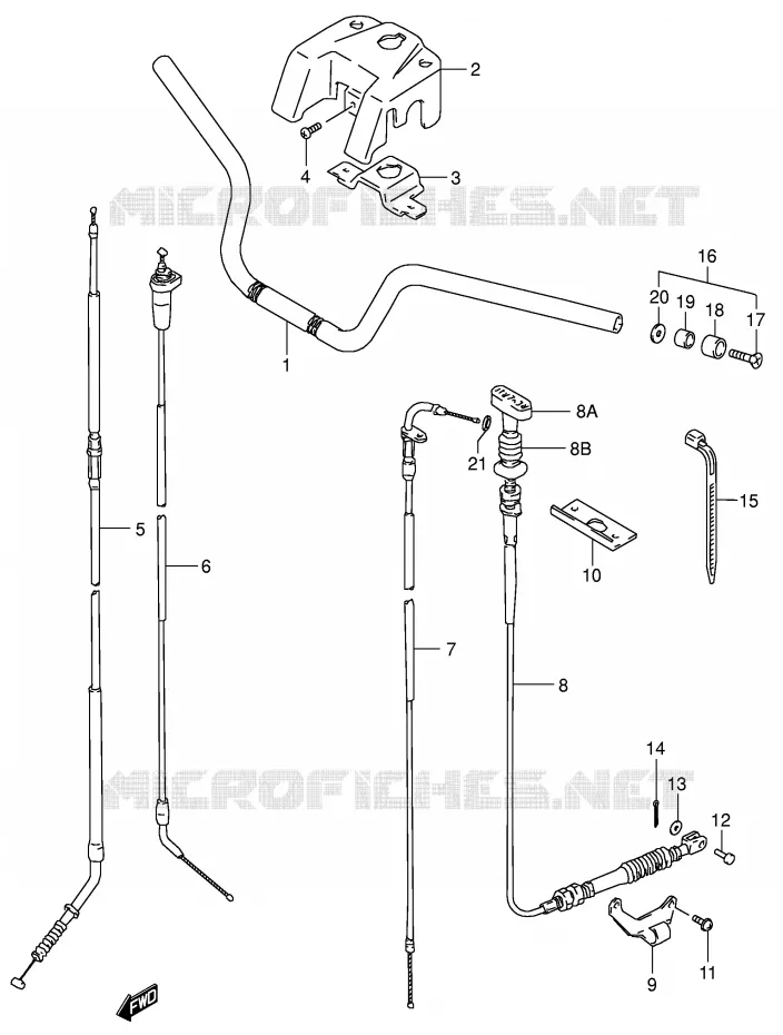 GUIDON Suzuki QUAD 160 OZARK 2007  LT-F160K7(P24)