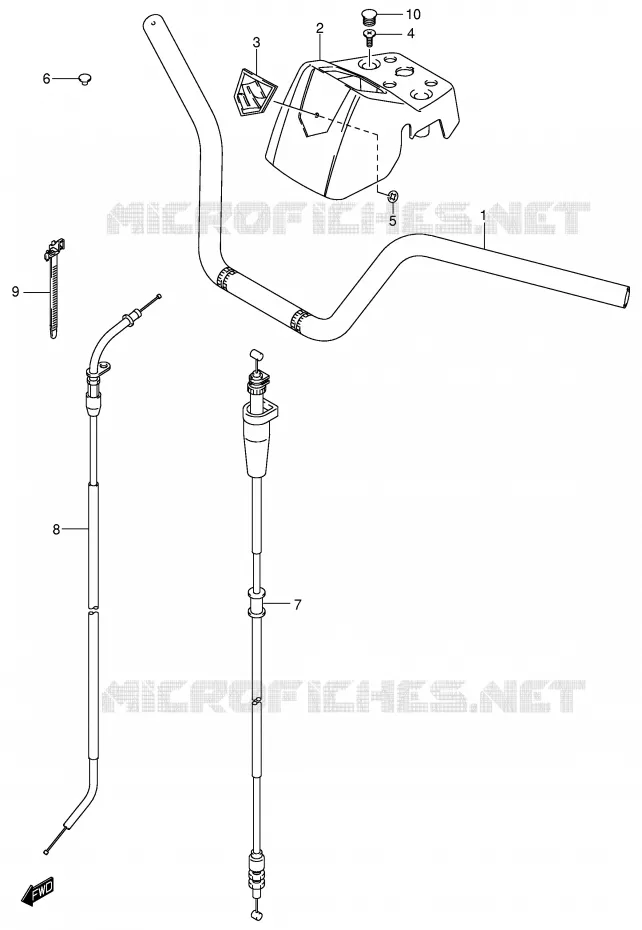 GUIDON Suzuki QUAD 400 EIGER 2003  LT-F400K3(P3/P28)