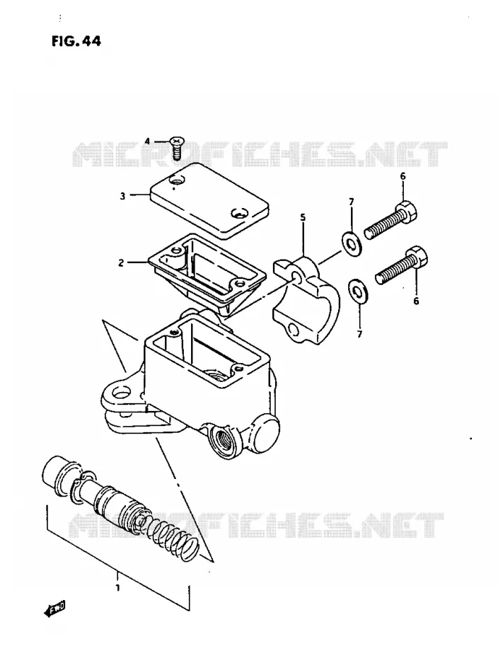 MAITRE CYLINDRE AVANT Suzuki QUAD 230 OZARK 1986  LTF230G(E3)