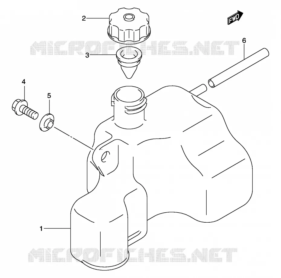 RESERVOIR D'HUILE Suzuki QUAD 50 MINIQUAD-SPORT 2002  LT-A50K2(P3/P28)