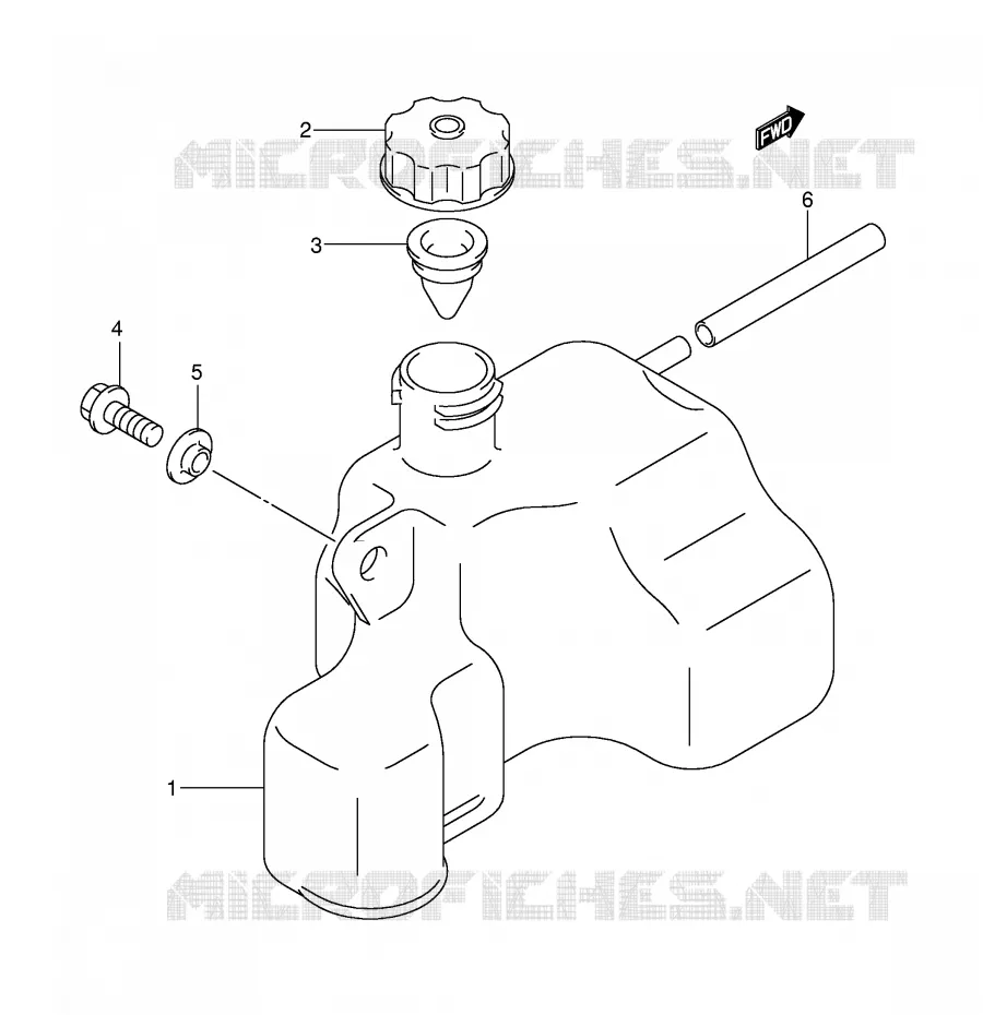 RESERVOIR D'HUILE Suzuki QUAD 50 MINIQUAD-SPORT 2003  LT-A50K3(P2)