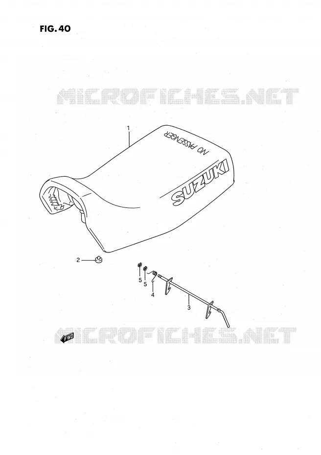 SELLE Suzuki QUAD 250 OZARK 1990  LT-F250L(E3)