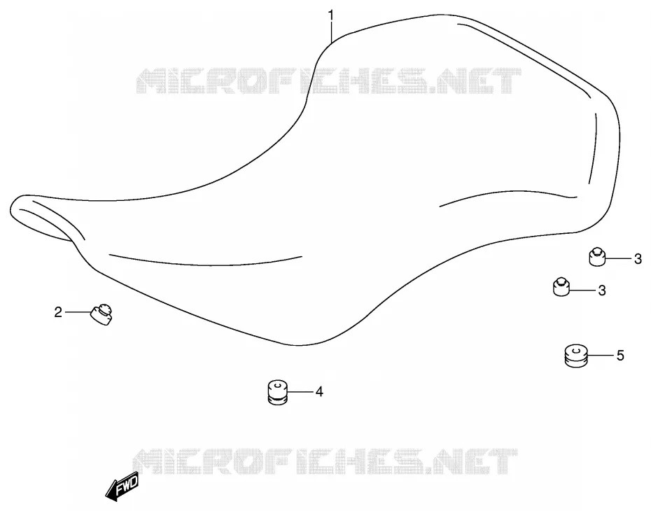 SELLE Suzuki QUAD 400 QUADSPORT 2004  LT-Z400K4(E3/E28)
