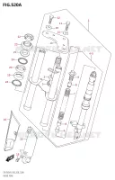 FOURCHE AVANT (E03) pour Suzuki DR 50 2021