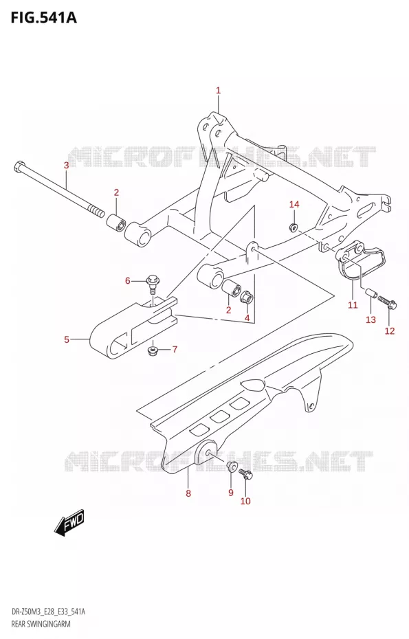 BRAS OSCILLANT Suzuki MOTO 50 DR 2023  DR-Z50 2023 M3 (E28)