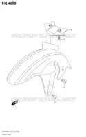 GARDE BOUE AVANT (VZR1800BZ)(SEE NOTE 1) pour Suzuki BOULEVARD 1800 2020
