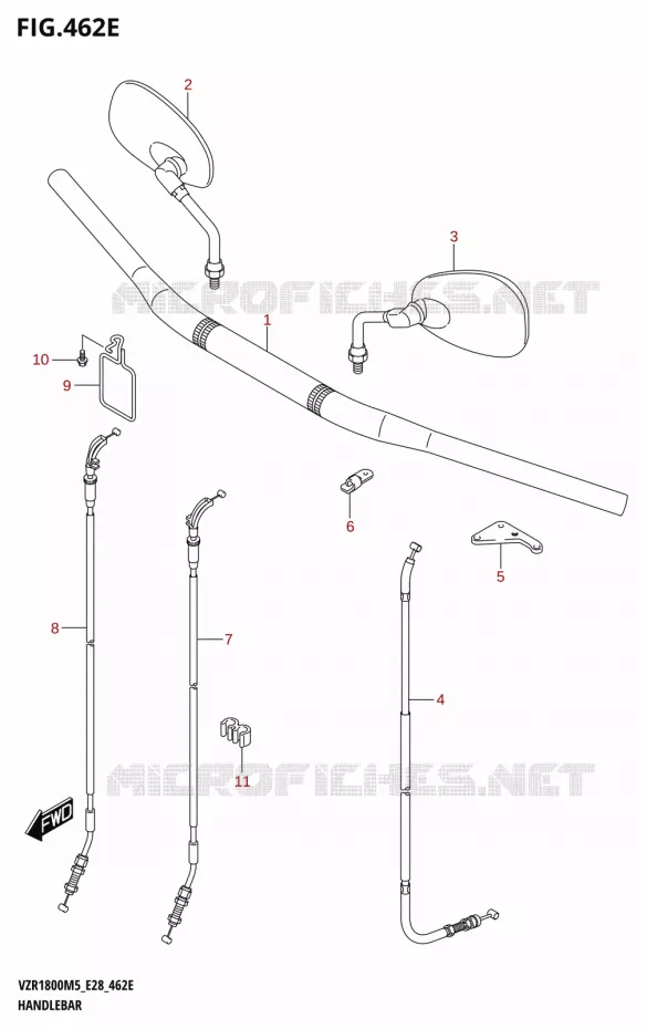 HANDLEBAR (VZR1800) Suzuki MOTO 1800 BOULEVARD 2025  VZR1800 2025 M5 (E28)
