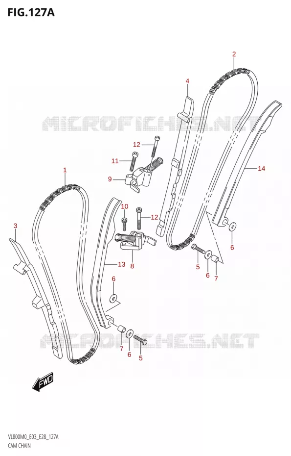 DISTRIBUTION Suzuki MOTO 800 BOULEVARD 2020  VL800 2020 M0 (E28)