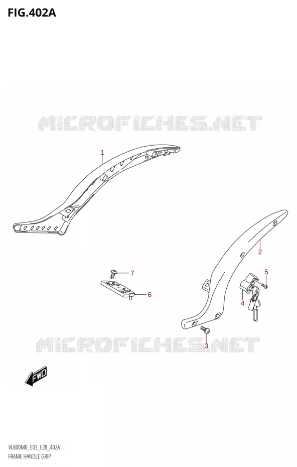 SUPPORT ARRIERE Suzuki MOTO 800 BOULEVARD 2020  VL800 2020 M0 (E28)