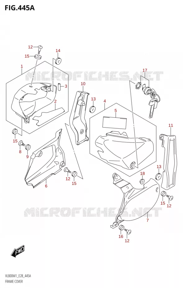 CARENAGES (VL800) Suzuki MOTO 800 BOULEVARD 2021  VL800 2021 M1 (E28)