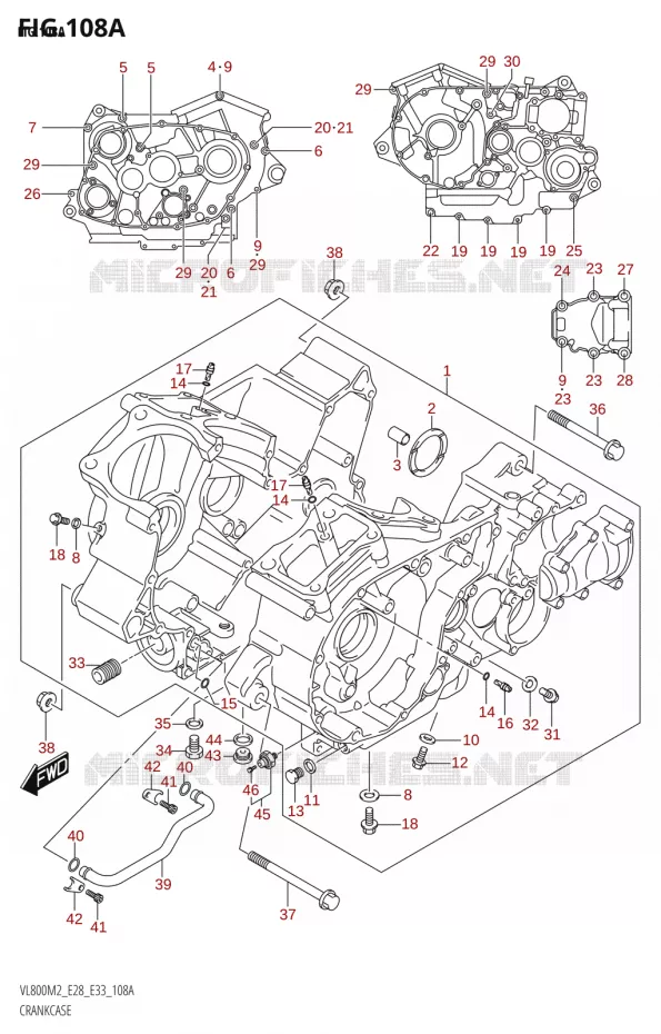 CARTERS MOTEUR Suzuki MOTO 800 BOULEVARD 2022  VL800 2022 M2 (E28)