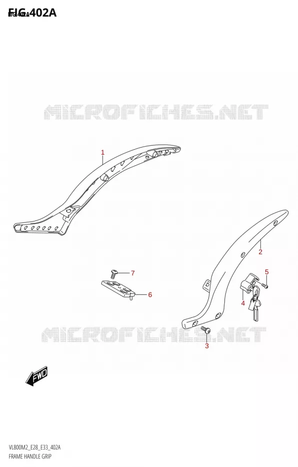 SUPPORT ARRIERE Suzuki MOTO 800 BOULEVARD 2022  VL800 2022 M2 (E28)