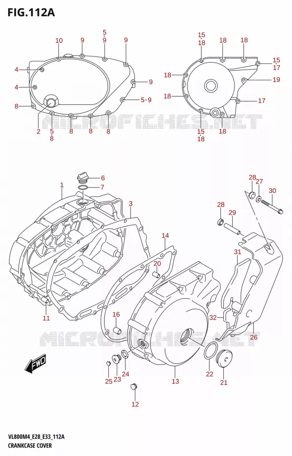 COUVERCLES DE CARTERS Suzuki MOTO 800 BOULEVARD 2024  VL800 2024 M4 (E28)