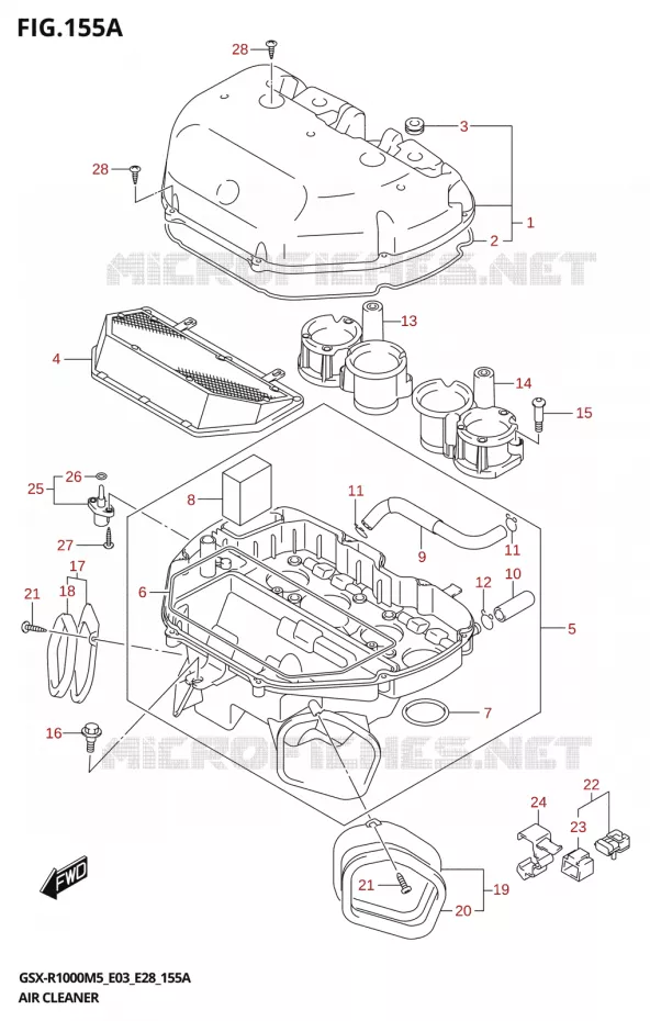 FILTRE A AIR Suzuki MOTO 1000 GSX-R 2025  GSX-R1000A 2025 M5 (E28)