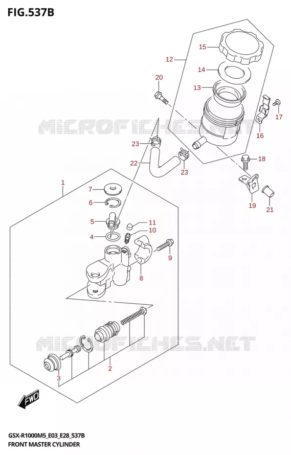 MAITRE CYLINDRE AVANT Suzuki MOTO 1000 GSX-R 2025  GSX-R1000A 2025 M5 (E28)