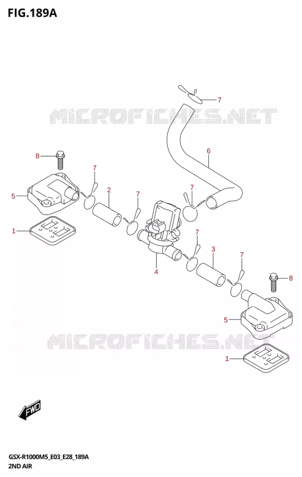 SYSTEME RECYCLAGE GAZ ECHAPPEMENT Suzuki MOTO 1000 GSX-R 2025  GSX-R1000A 2025 M5 (E28)