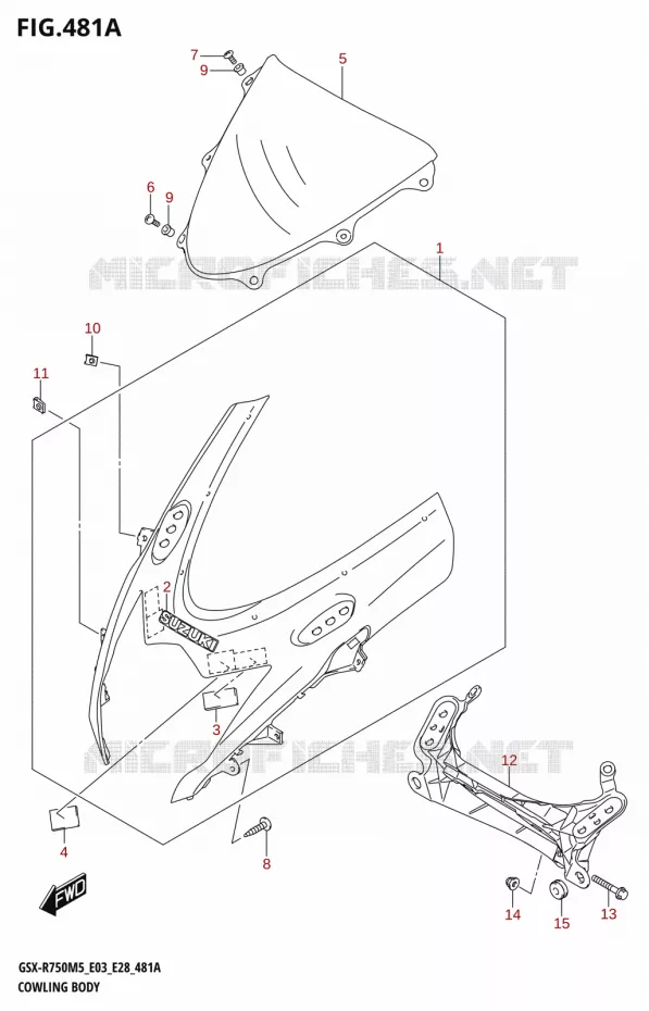 CARENAGES (GSX-R750) Suzuki MOTO 750 GSX-R 2025  GSX-R750 2025 M5 (E28)