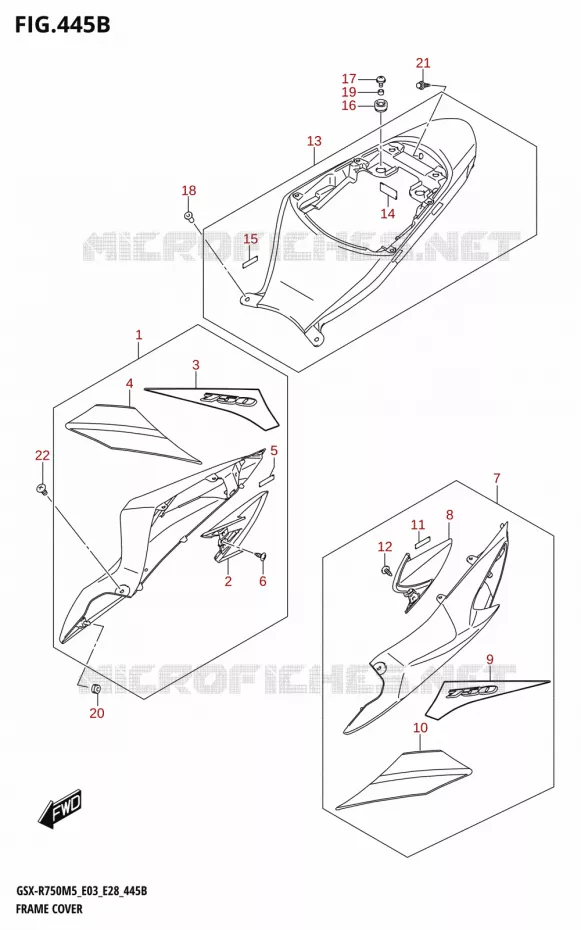 CARENAGES (GSX-R750Z) Suzuki MOTO 750 GSX-R 2025  GSX-R750 2025 M5 (E28)