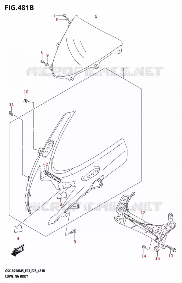 CARENAGES (GSX-R750Z) Suzuki MOTO 750 GSX-R 2025  GSX-R750 2025 M5 (E28)