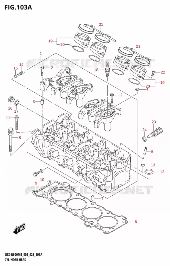 CULASSE Suzuki MOTO 600 GSX-R 2025  GSX-R600 2025 M5 (E28)
