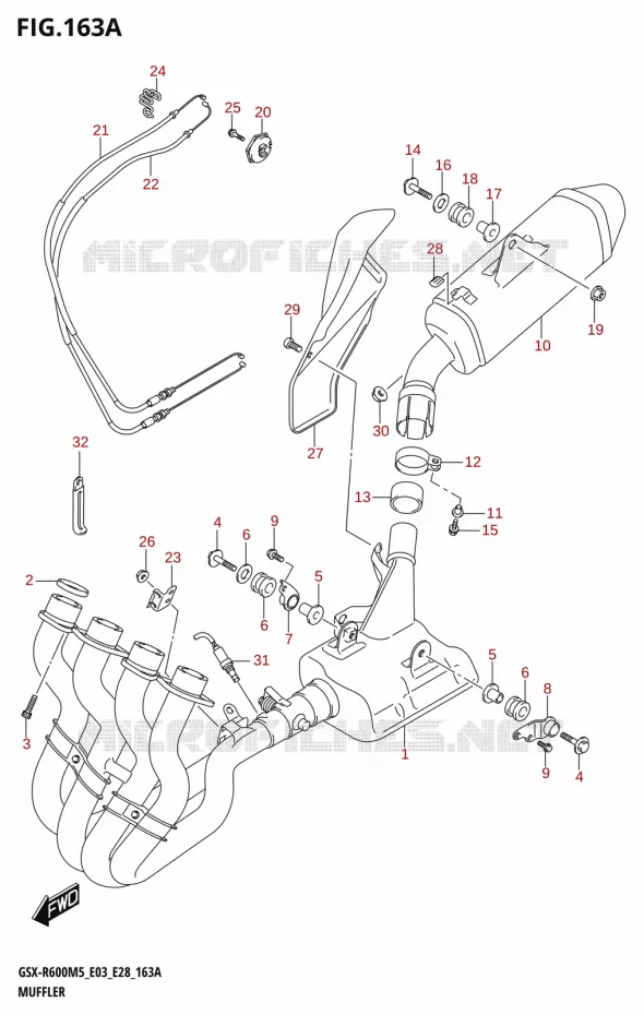 SILENCIEUX Suzuki MOTO 600 GSX-R 2025  GSX-R600 2025 M5 (E28)