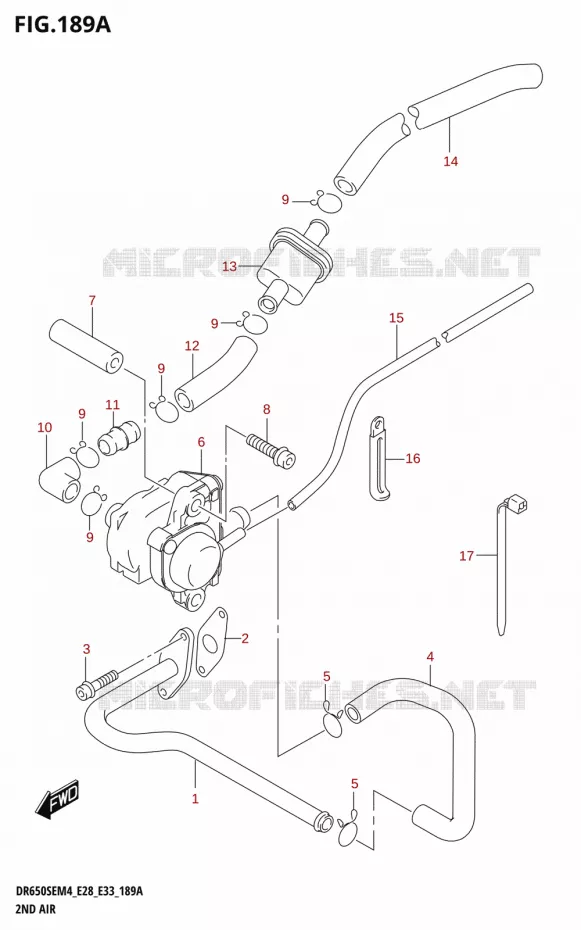 SYSTEME RECYCLAGE GAZ ECHAPPEMENT Suzuki MOTO 650 DR 2024  DR650SE 2024 M4 (E28)