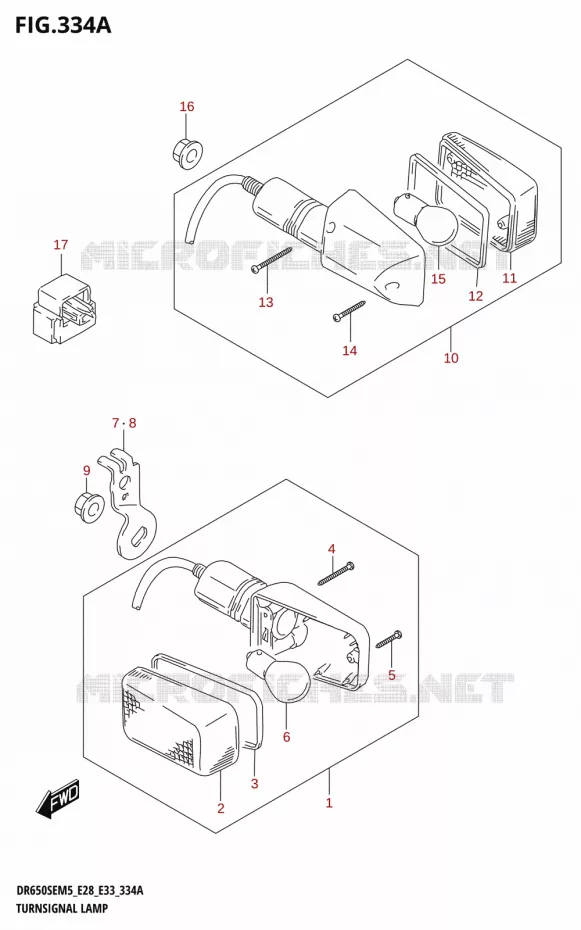 CLIGNOTANTS Suzuki MOTO 650 DR 2025  DR650SE 2025 M5 (E28)