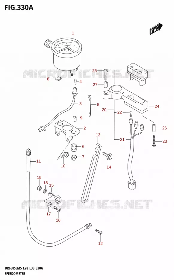 COMPTEUR (E33) Suzuki MOTO 650 DR 2025  DR650SE 2025 M5 (E28)