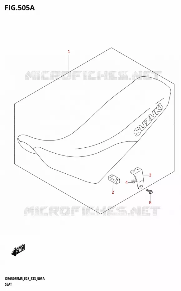 SELLE Suzuki MOTO 650 DR 2025  DR650SE 2025 M5 (E28)