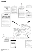 ETIQUETTE (LT F400F:P03) pour Suzuki KINGQUAD 400 2024
