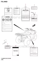 ETIQUETTE (P03) pour Suzuki KINGQUAD 400 2025