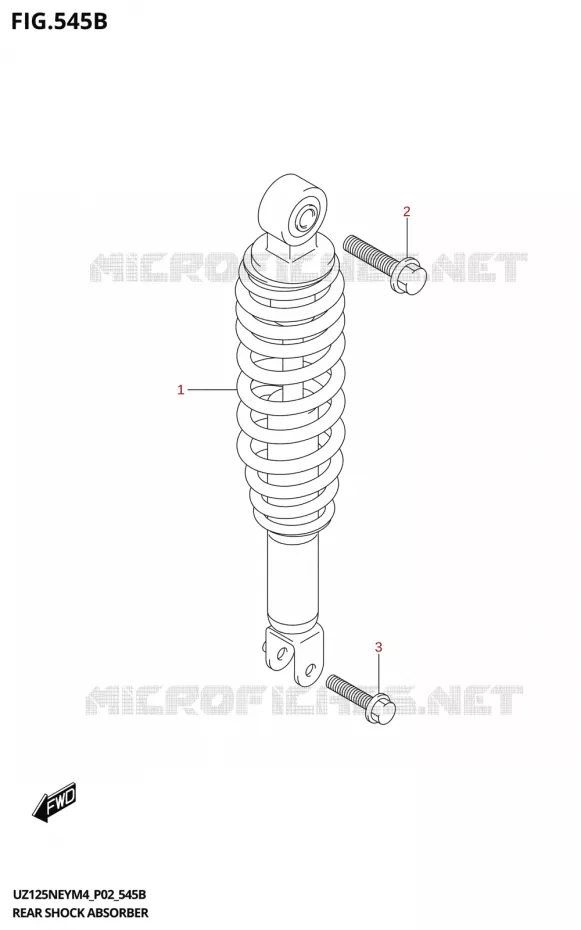 AMORTISSEUR ARRIERE Suzuki SCOOTER 125 ADDRESS 2024  UZ125NEY 2024 M4 (P19)