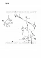 BIELLETTE DE DIRECTION   MOYEU pour Suzuki OZARK 160 1992