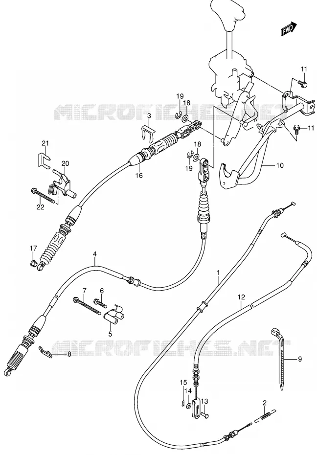 CABLES Suzuki QUAD 500 VINSON 2004  LT-F500FK4(P28/P33)