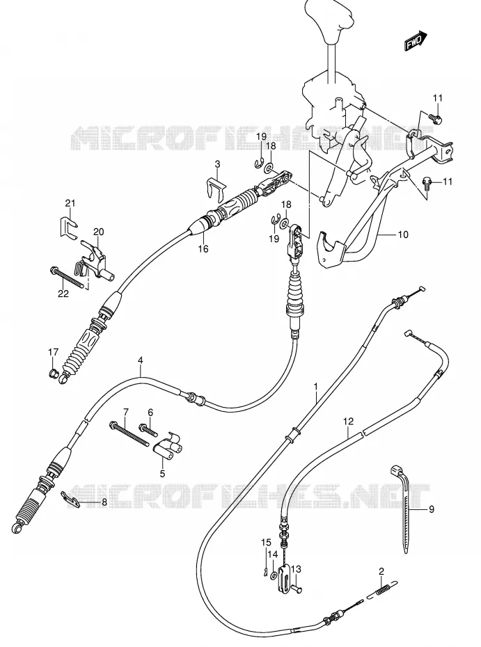CABLES Suzuki QUAD 500 VINSON 2007  LT-F500FK7(P24)