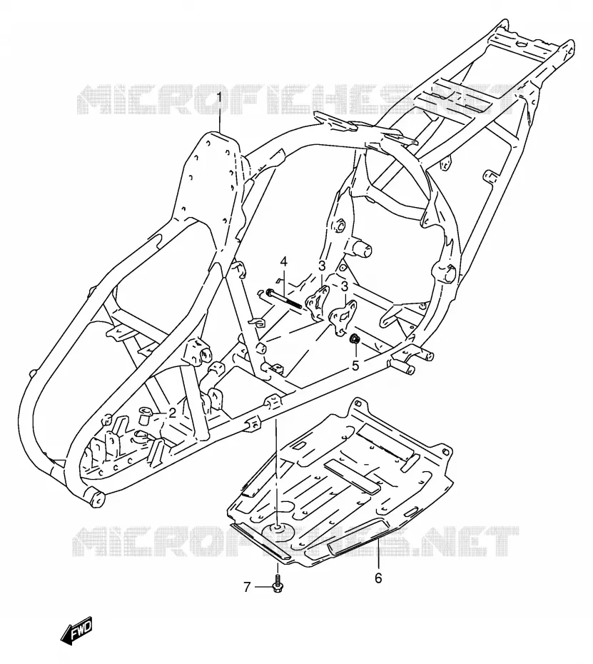 CADRE Suzuki QUAD 160 OZARK 2002  LT-F160K2(P24)