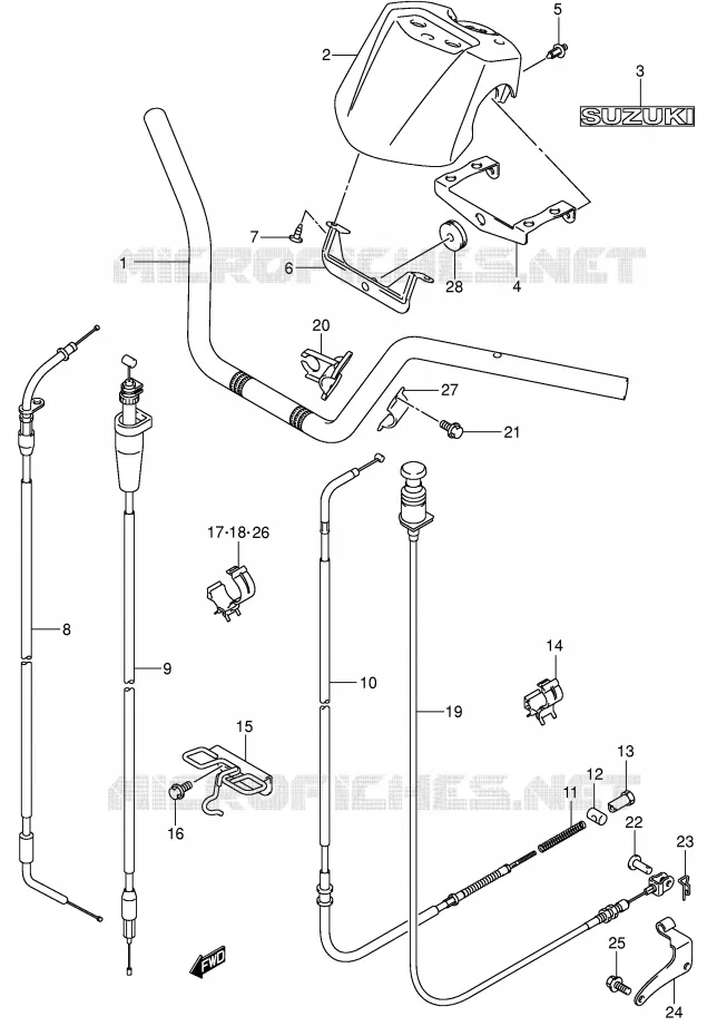 GUIDON Suzuki QUAD 250 OZARK 2006  LT-F250K6(E3/E28)