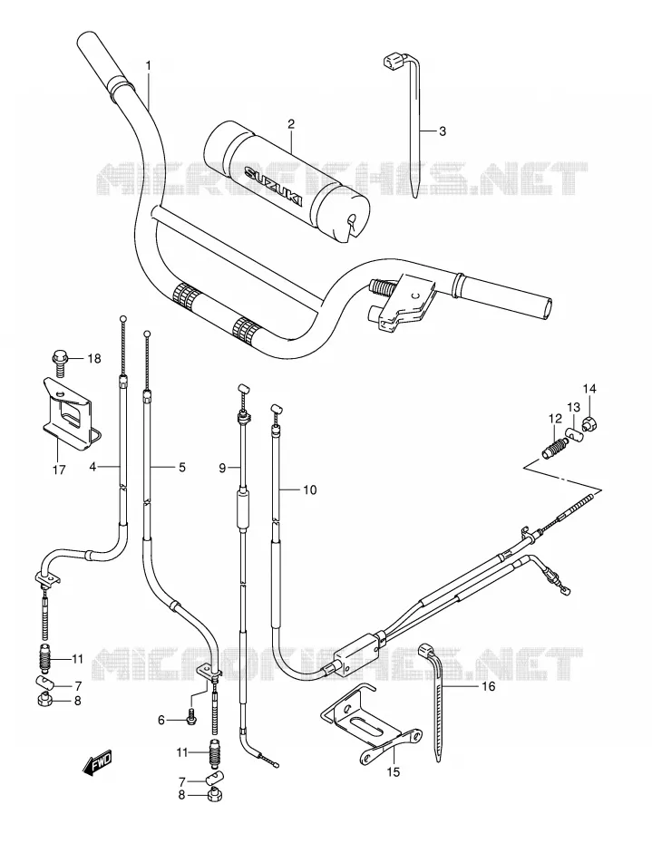 GUIDON Suzuki QUAD 50 MINIQUAD-SPORT 2002  LT-A50K2(P2)