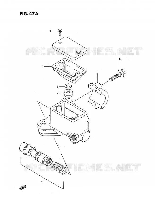 MAITRE CYLINDRE AVANT (MODELE L/M/N/P/R) Suzuki QUAD 250 OZARK 1994  LT-F250R(E2)