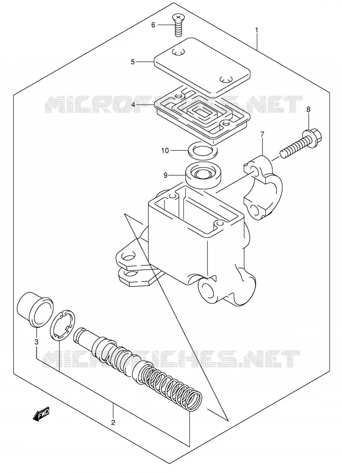 MAITRE CYLINDRE AVANT Suzuki QUAD 500 VINSON 2006  LT-A500FK6(P24)