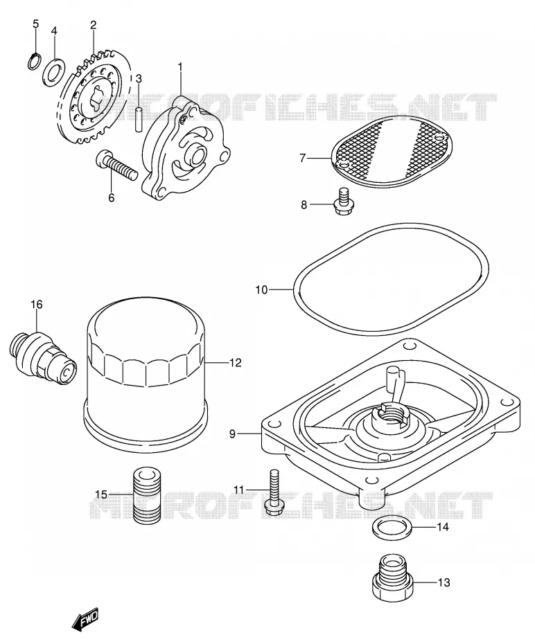 POMPE A HUILE Suzuki QUAD 500 VINSON 2006  LT-A500FK6(P28/P33)