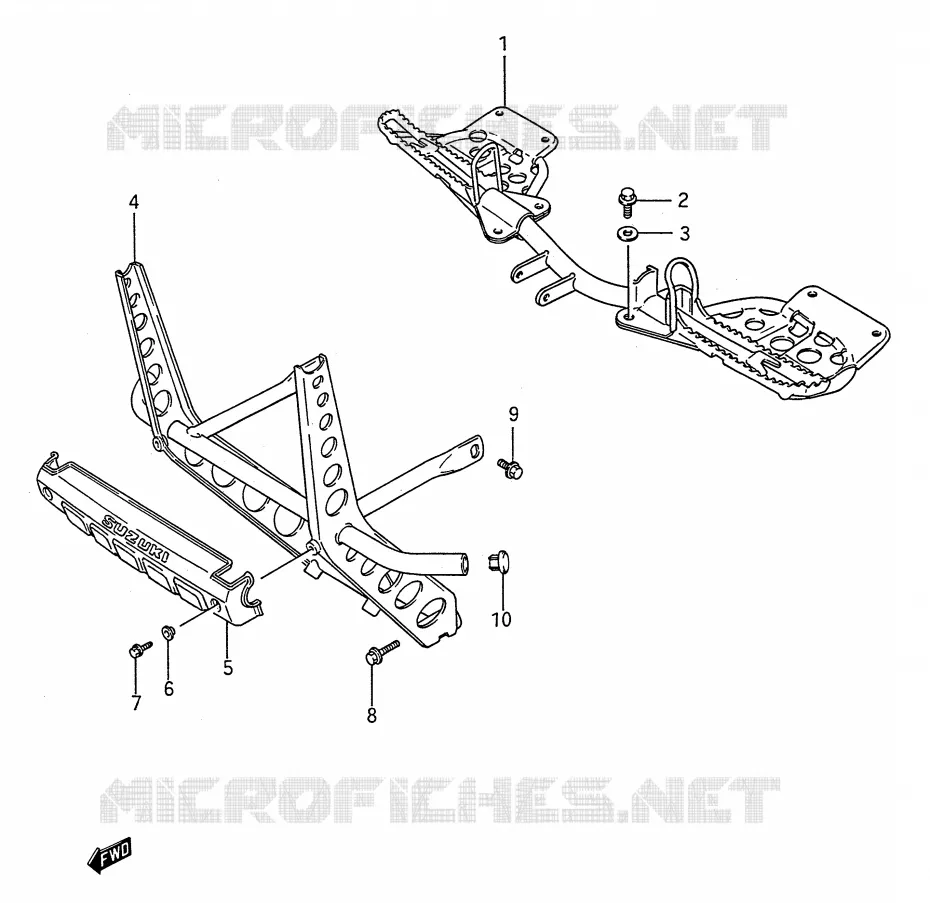 REPOSE PIED Suzuki QUAD 250 KINGQUAD 1987  LT-F4WDH(E28)