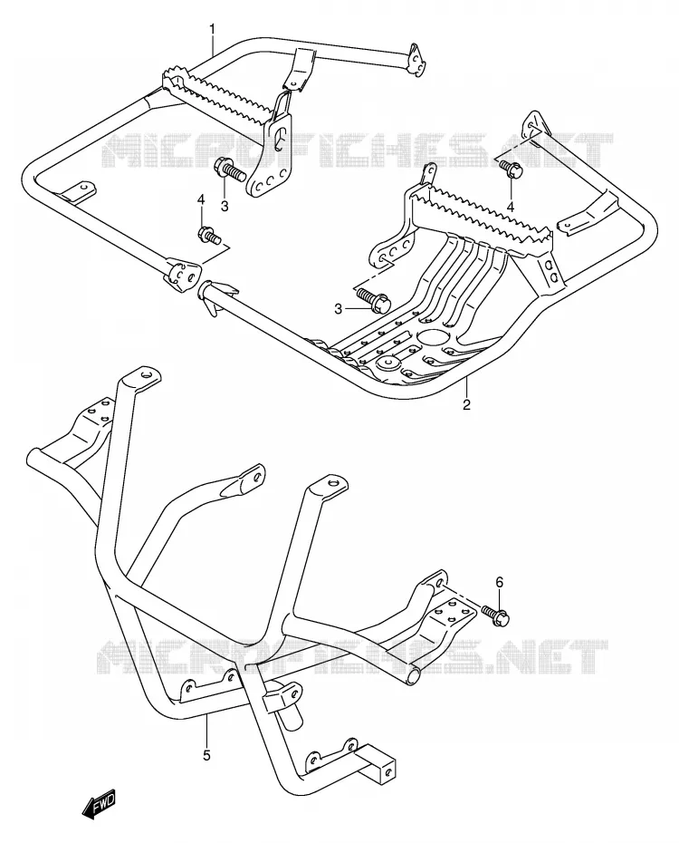 REPOSE PIED Suzuki QUAD 500 VINSON 2003  LT-F500FK3(E3/E28)