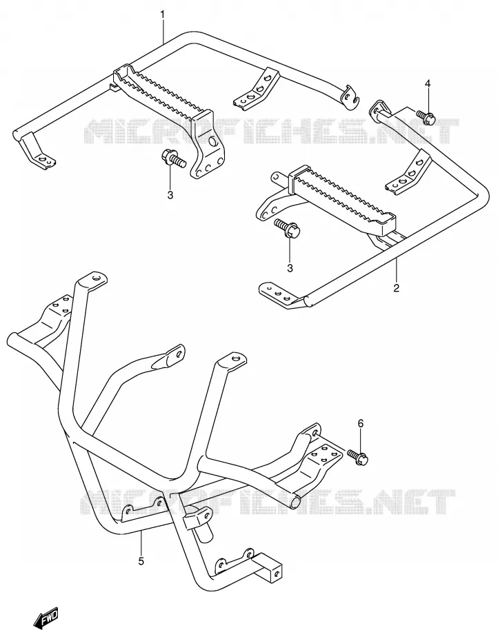 REPOSE PIED Suzuki QUAD 500 VINSON 2007  LT-A500FK7(P28/P33)